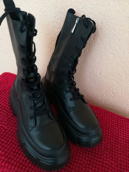 Ghete Zara nr 39 piele naturala