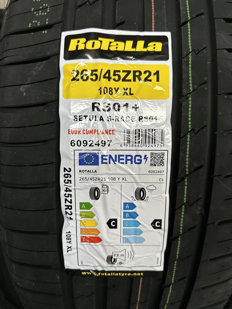 Нови летни гуми ROTALLA SETULA S-RACE RS01+ 265/45R21 108Y XL НОВ DOT