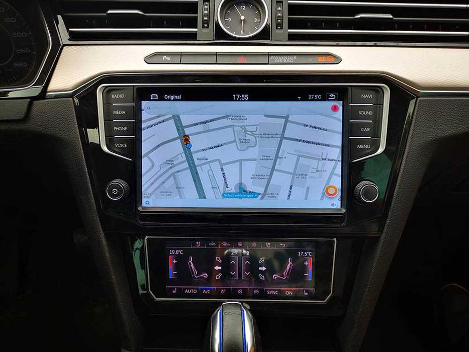 Climatronic full toucscheen LCD IPS 6,9 inchi VW Passat  Golf7 MQB