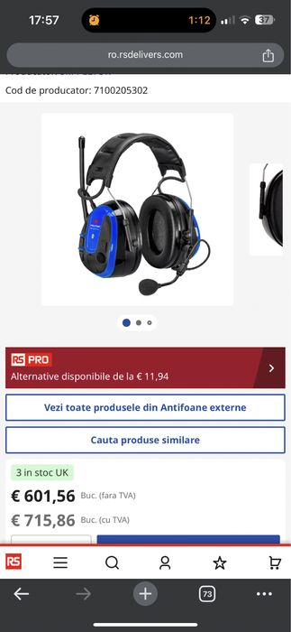Casti protectie 3M Peltor Ws Alert Xpi bluetooth