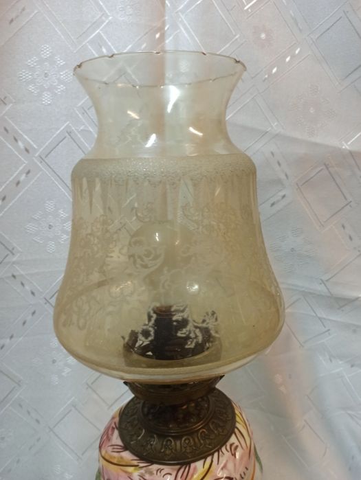 Антикварна нощна лампа Capodimonte -уникат!