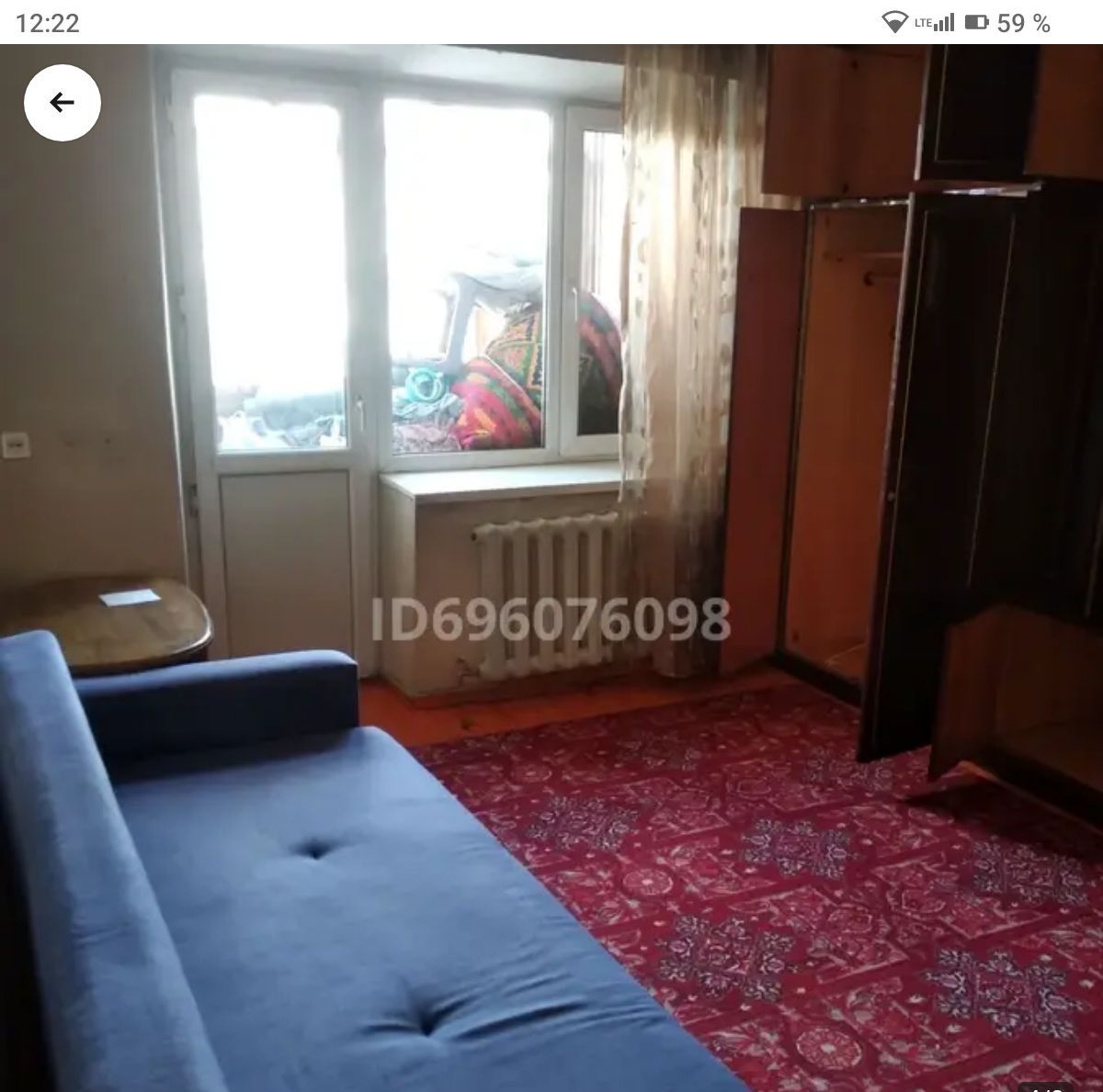 Сдам однокомнатную в центре