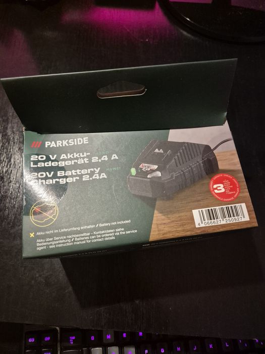 Incarcator alimentator Parkside 20v