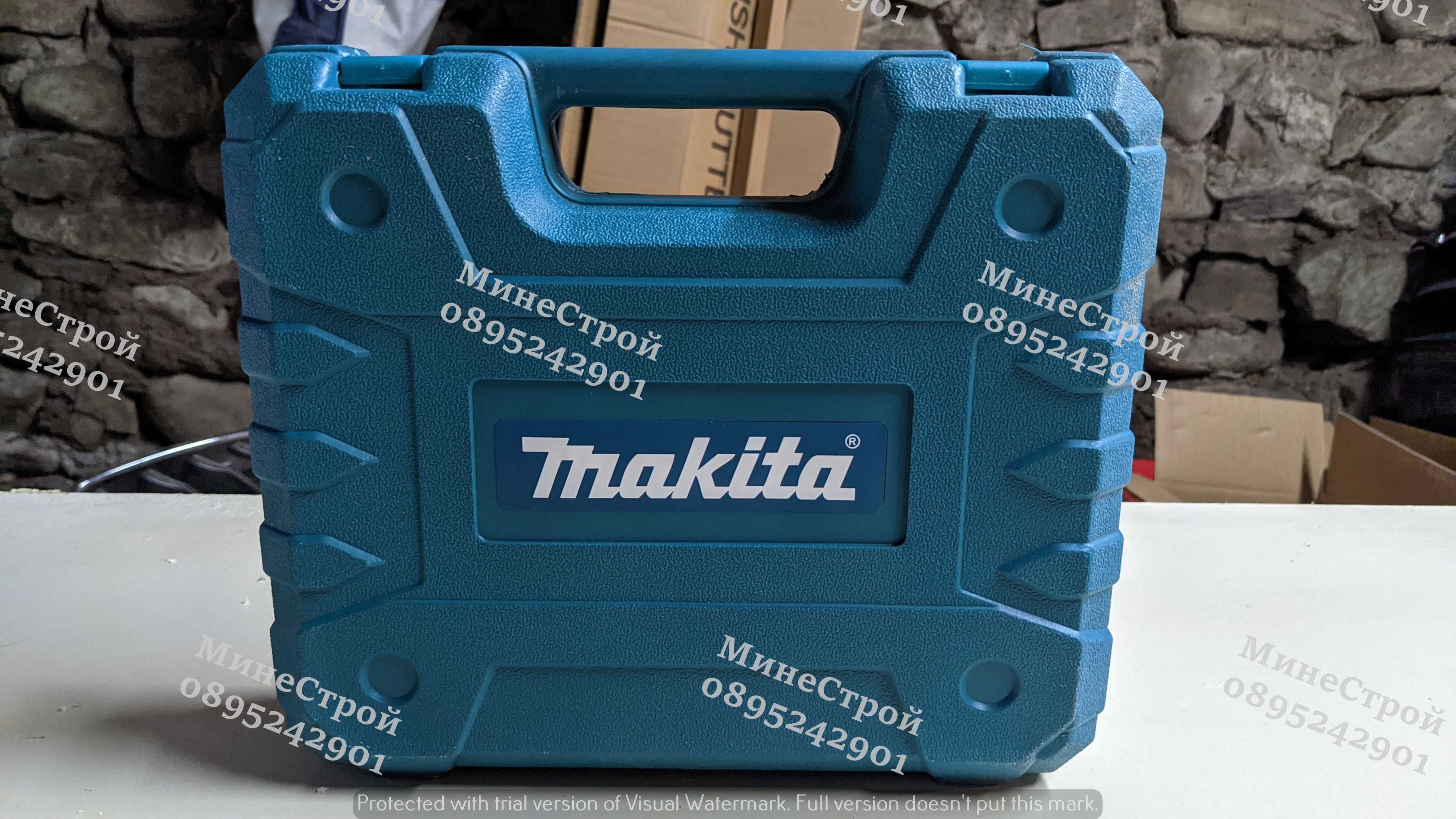 Акумулаторен Винтоверт Makita 12V 2Ah + 2 батерии и накрайници Макита