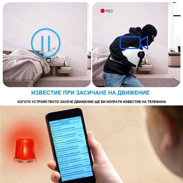 WIFI/IP часовник с камера 4К резолюция на записа нощно виждане /BK031/