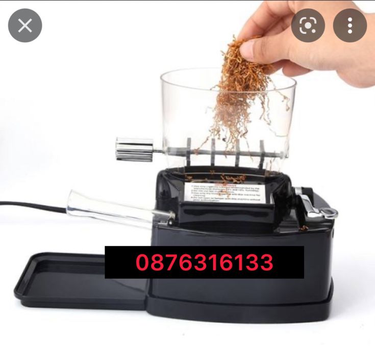 Мощна електрическа машинка с бункер и бутало за пълнене на цигари