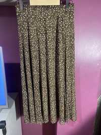 Leopard printed midi skirt „Vila”