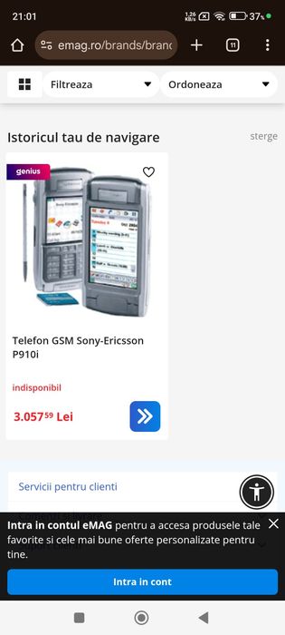 Sony Ericsson P 910 i preț 1000 lei