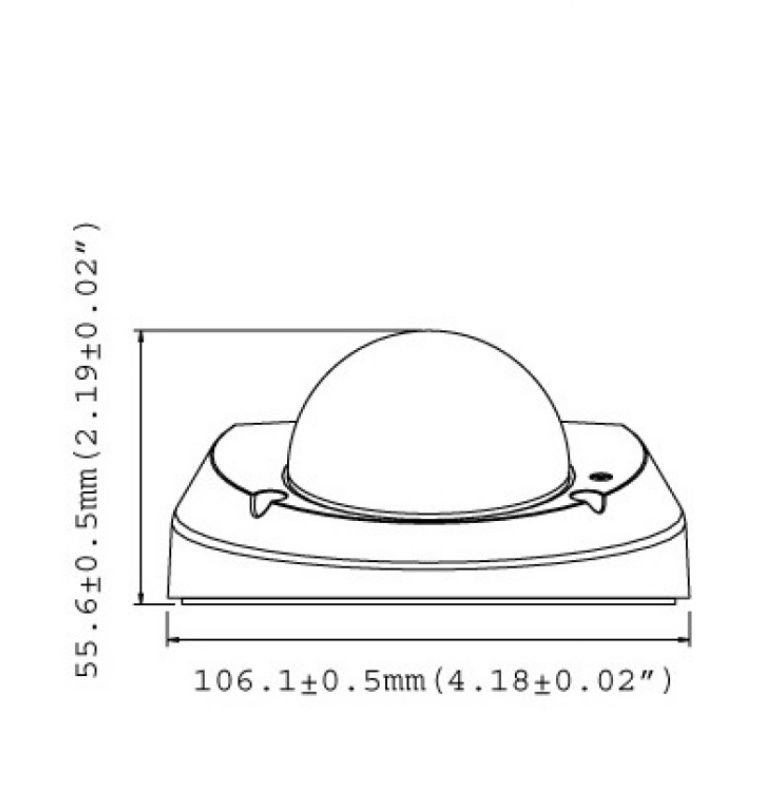 GEOVISION GV-MFD520 IP камера, 5 Mpix, Mini Fixed Dome, 2.54 мм