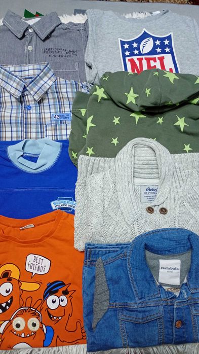 25 лв -8 бр блузи,дълъг ръкав  за момче 4-6г