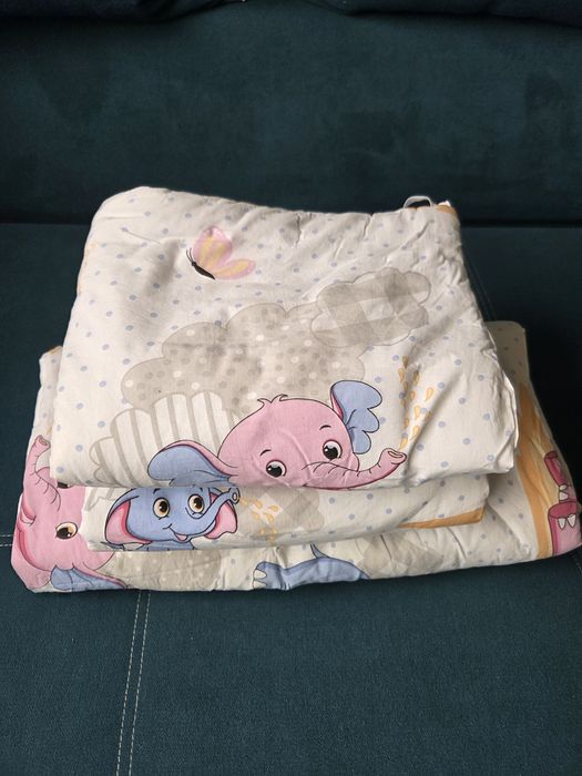 Protecții pentru pătuț/ Set 3 buc, bumbac, stare foarte buna