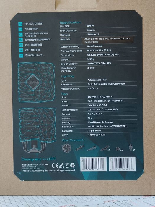 Cooler Iceberg Thermal IceSleet X9 TR
