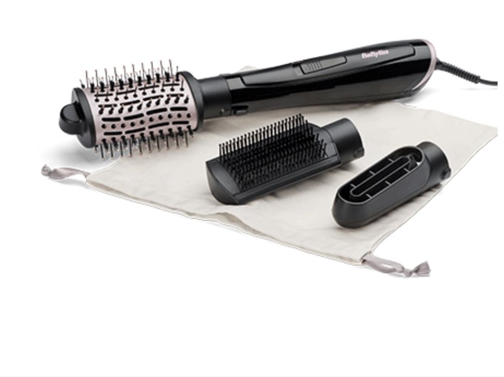 Perie cu aer cald Style Smooth 1000W AS128E cu 3 accesorii BaByliss