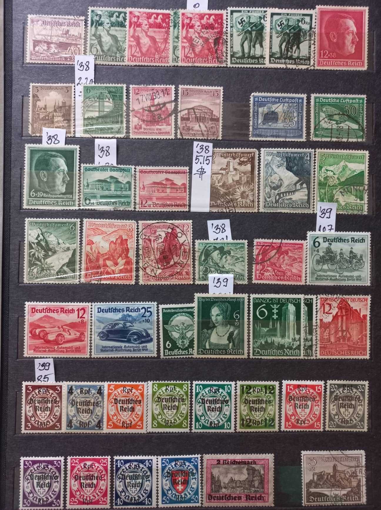 Colectie timbre Germania nazista 1933-1945