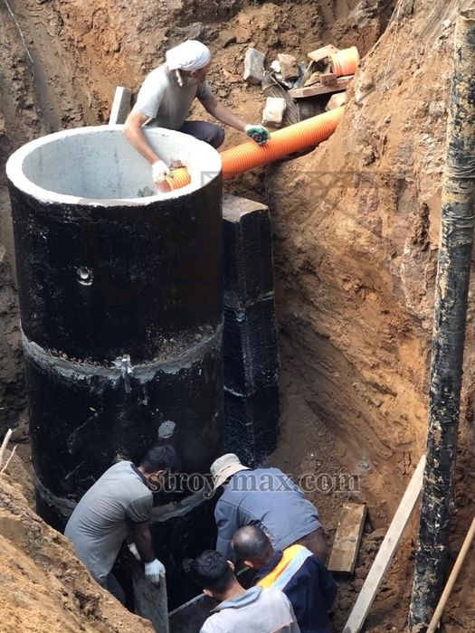 Водопровода и канализация под ключ любой сложности установка жб кольца