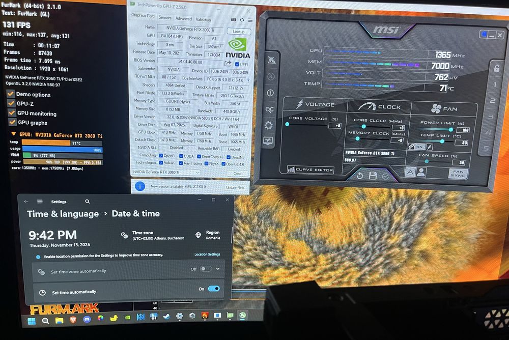 Placa video Palit GeForce RTX 3060 Ti Dual LHR 8GB GDDR6 256-bit