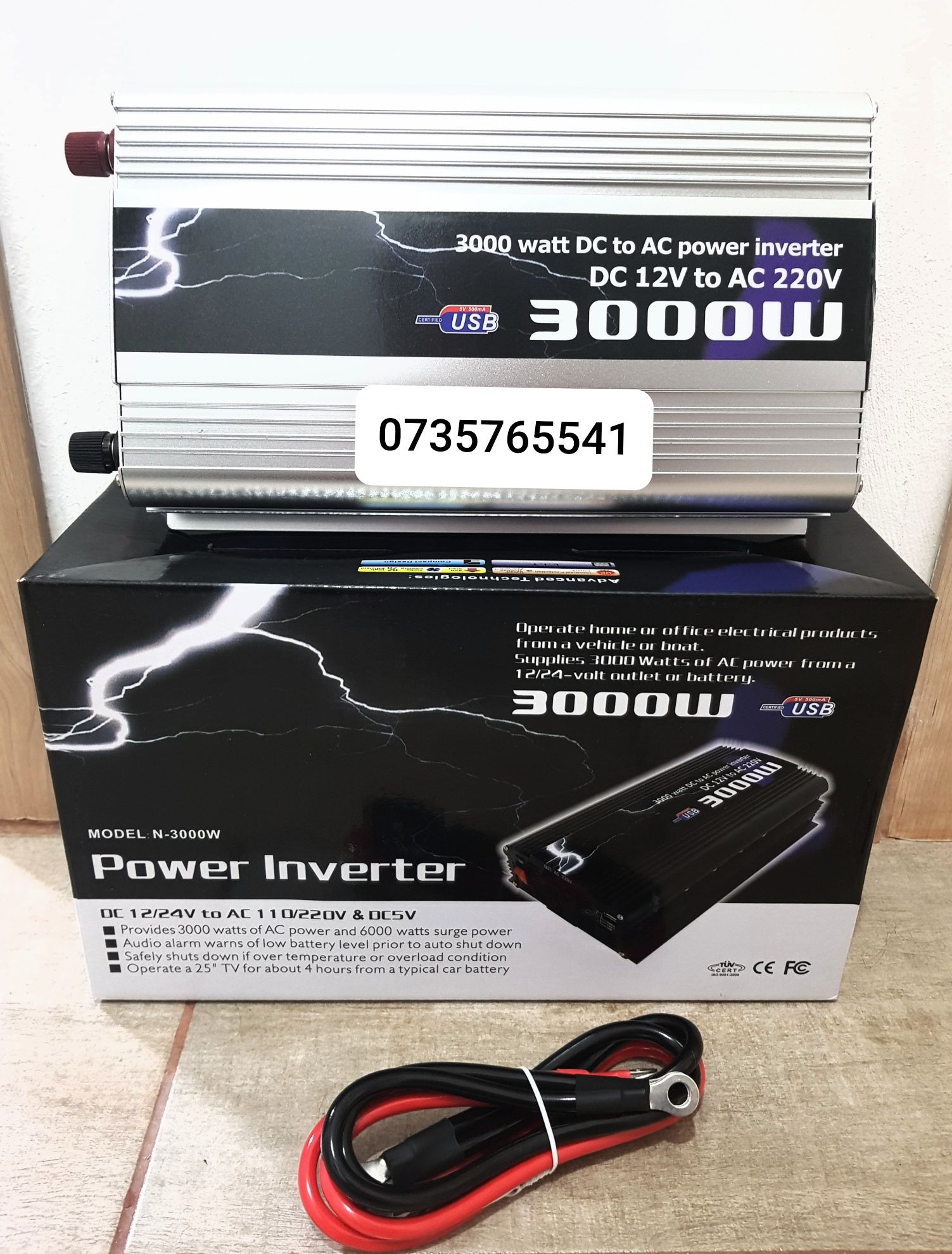 Invertor auto 3000 W 2000 W 1500 W 1000 W