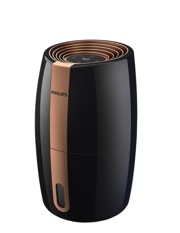 Umidificator PHILIPS HU2718-10, 2l, Tehnologie NanoCloud, negru-aramiu