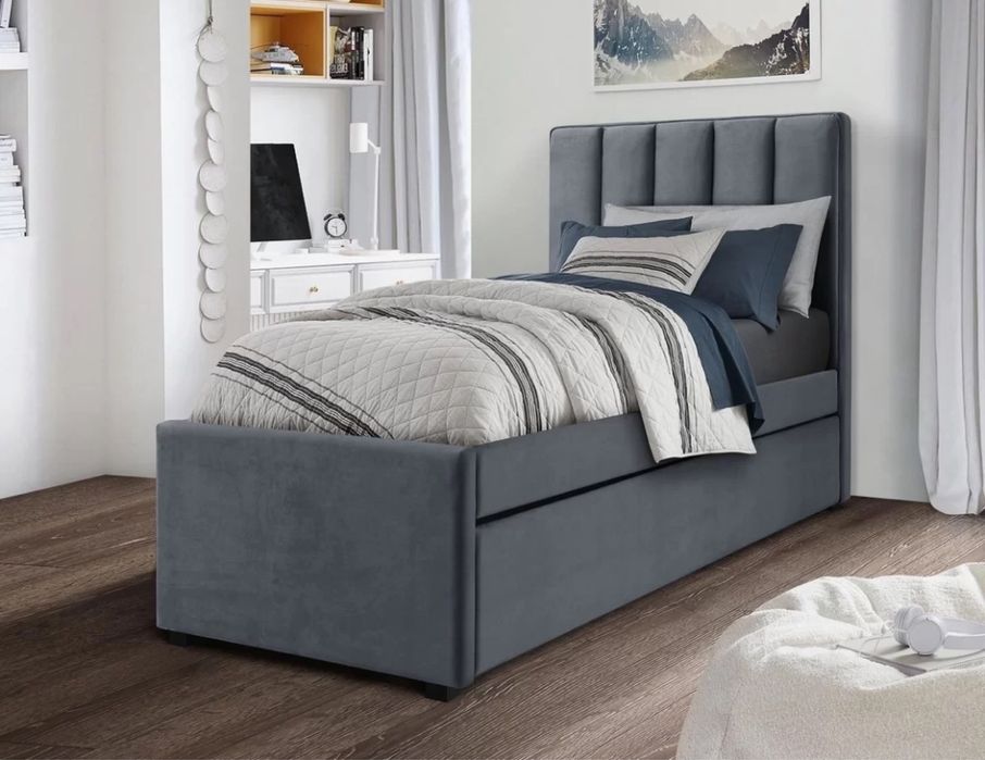 Тапицирано легло Russo Сиво