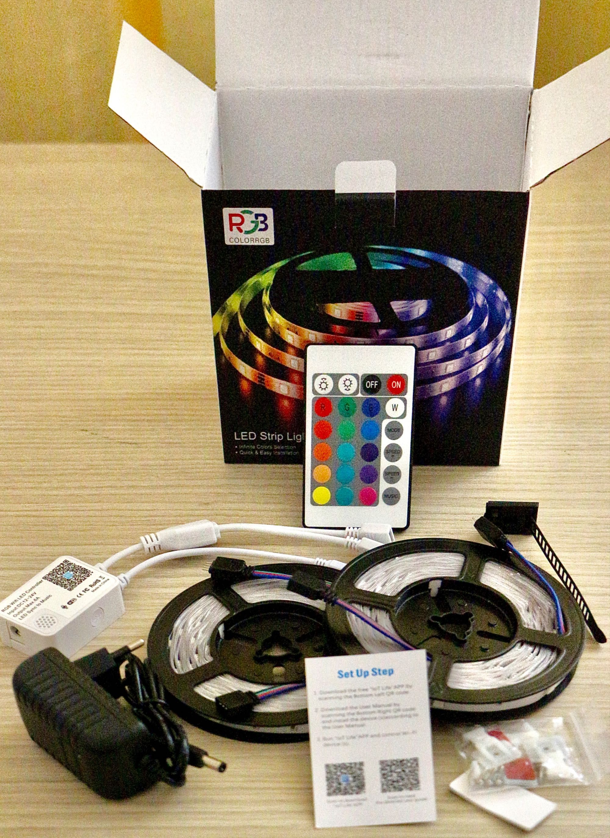 Kit Banda LED 12 Metri RGB Multicolora 5050