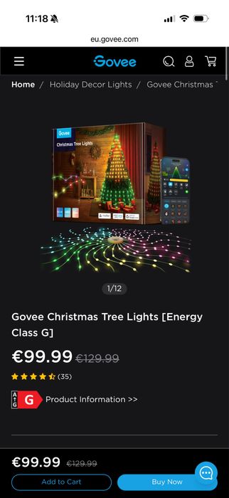 Govee Christmas Tree Lights