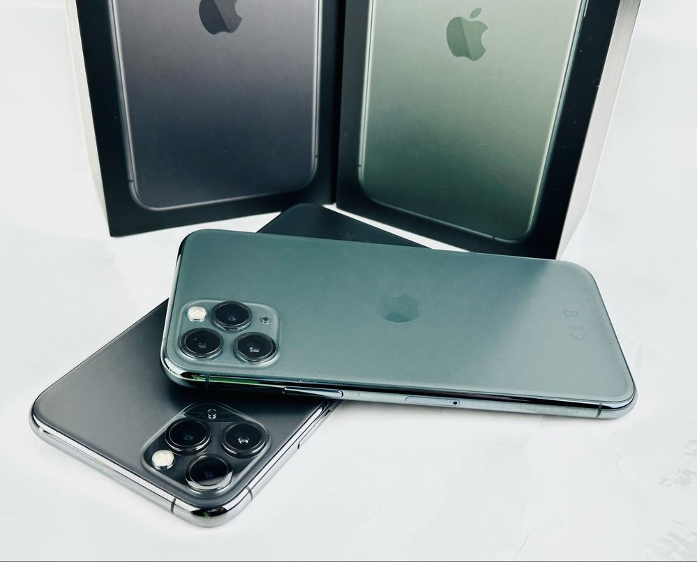 Apple iPhone 11 Pro 64GB Midnight Green / Gray 100% Battery! Гаранция!