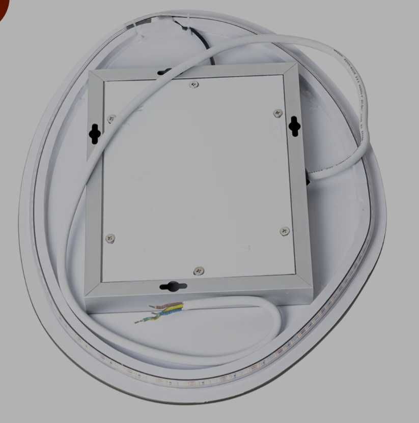 LED огледало за баня с неправилна форма и топла светлина 30/40 см