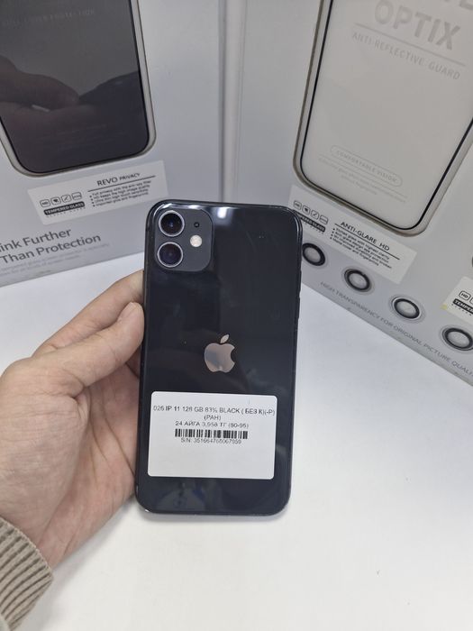 Iphone 11 128 gb 83% akb black pintel kz munaily