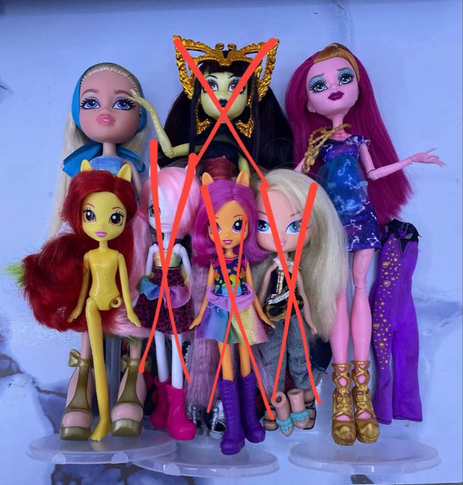 ЛОТ С КУКЛАМИ (Монстр хай/братц/эквестрия герлз)