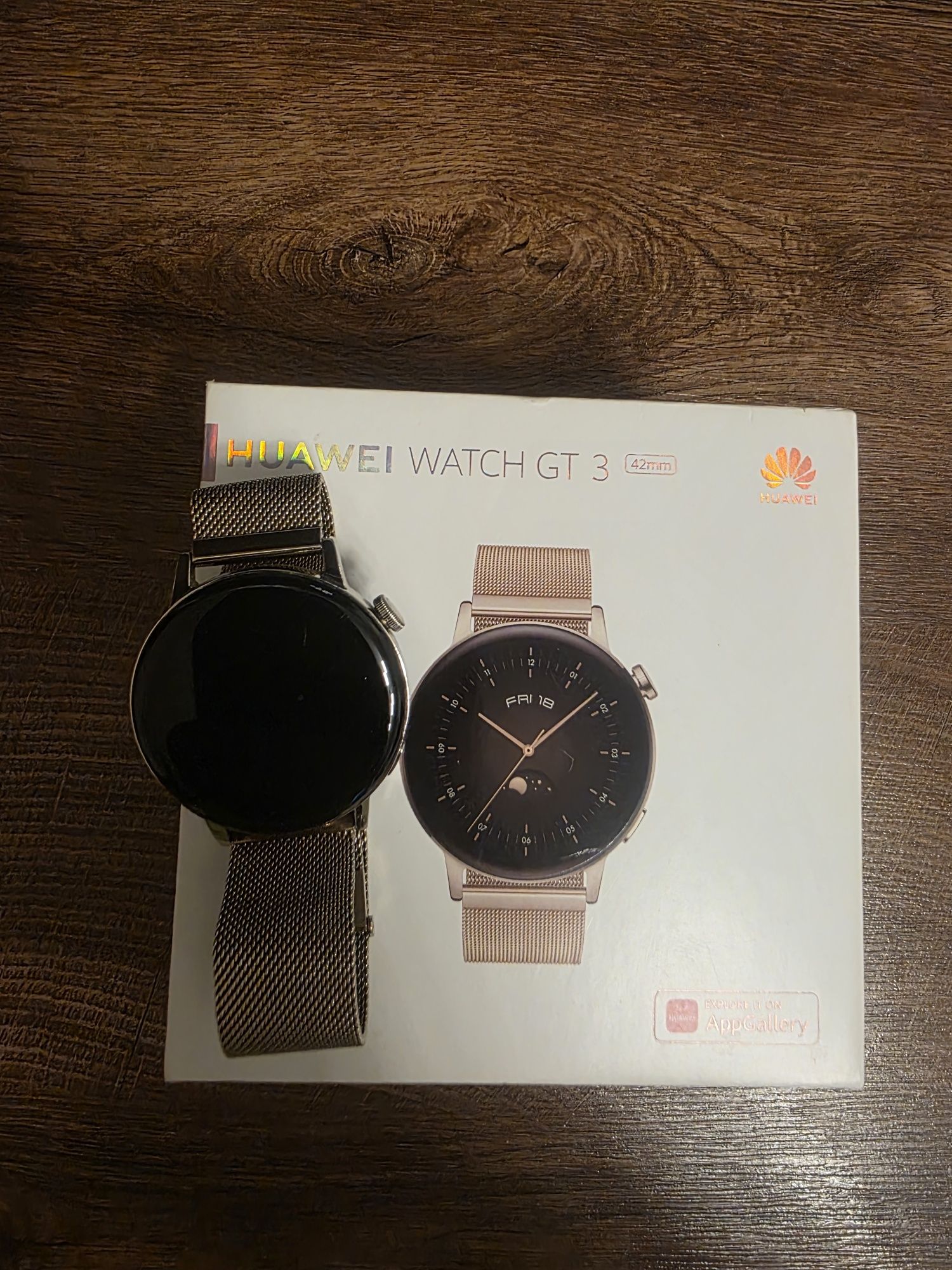 Продавам Смарт часовник Huawei Watch GT3, 42 mm, Stainless Steel, Gold
