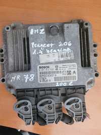 Calculator motor ECU, cod 9657699480, 0281012523, Peugeot 206, 1.4 HDI