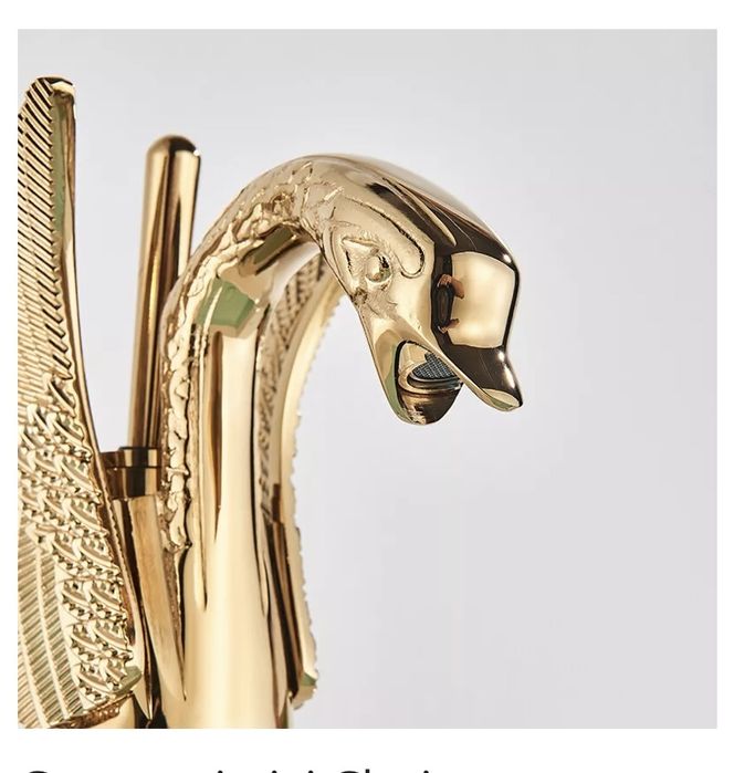 Baterie chiuveta/lavoar baie, Material Premium , finisaj Auriu Premium