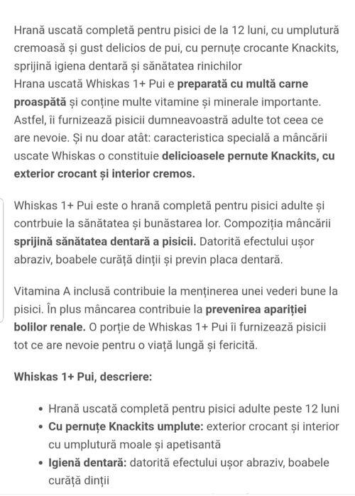 Whiskas hrana pisici, 3,8 kg