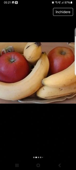 Fructieră argint masiv, tavă, platou