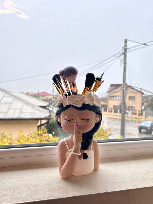 Aranjament Crăciun-Suport pensule machiaj