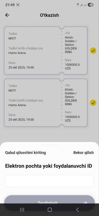 Mot Bilet sotladi