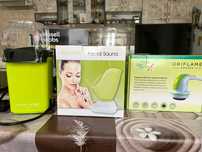 Vând mașină de făcut popcorn, facial sauna și aparat de masaj