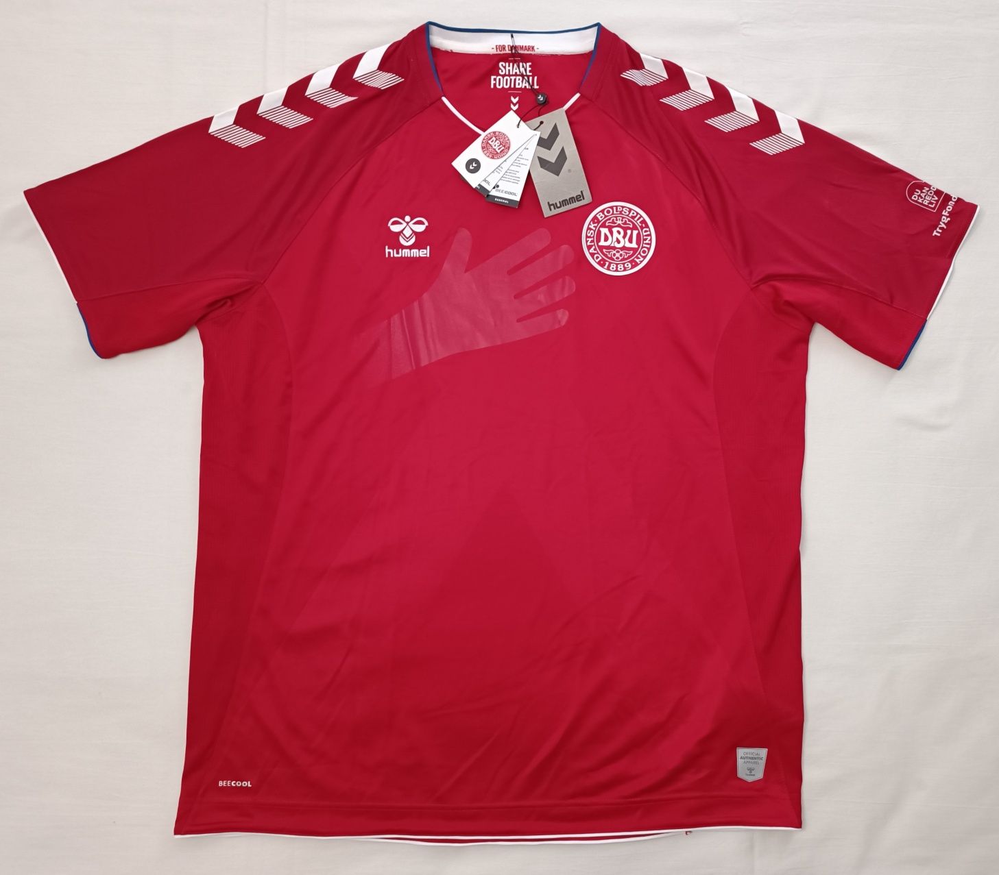 Hummel Denmark 2018/19 Jersey оригинална тениска XL Дания фланелка