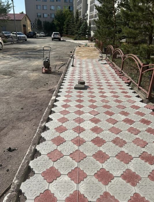 Укладка брусчатки