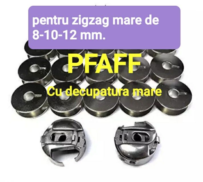 Accesorii, dispozitive, ace, graifare, suveici ,mosorele,pinioane etc.