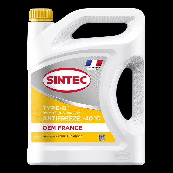 Sintec Antifreeze OEM France Type-D yellow -40, 5л