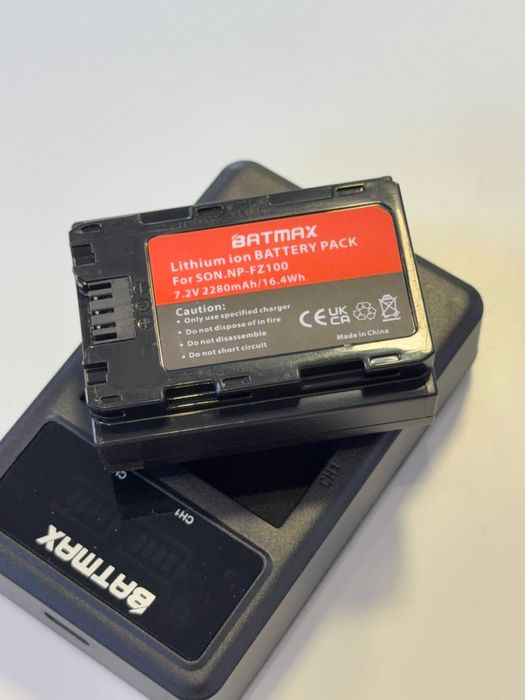 Батерия 2280mAh NP-FZ100 Sony a9, a7R III, a7 III,A6600  + USB Зарядно