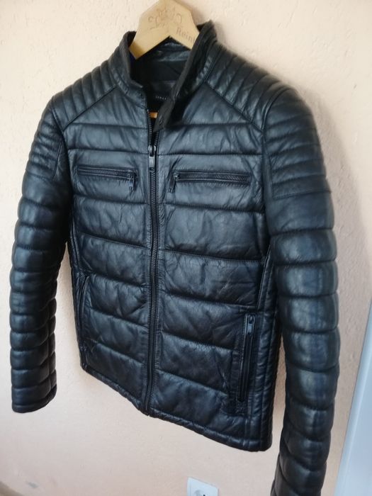 Geaca piele bărbati Zara Man M