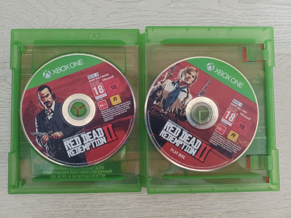 Продам диск Rdr 2 на xbox one