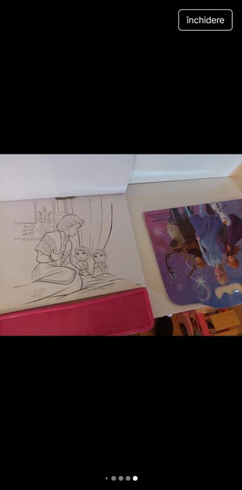 Set tablade scris magnetica, joc magnetic, fise de xolorat cu Elsa