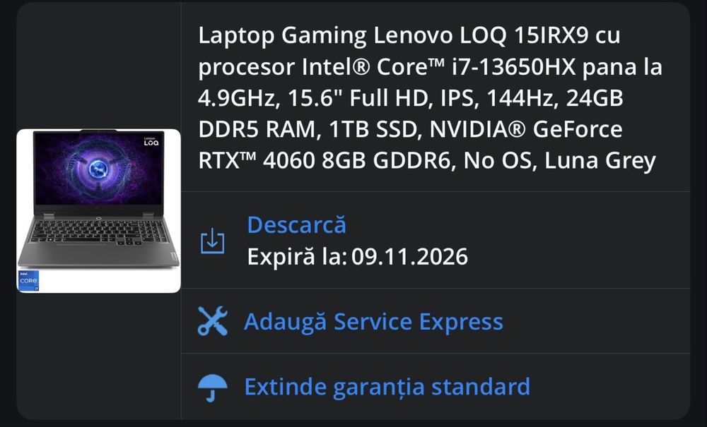 Laptop Gaming Lenovo LOQ
