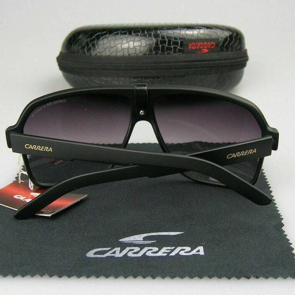 Мъжки Слънчеви Очила Carrera Sunglasees Черни Каррера Aviator UV400