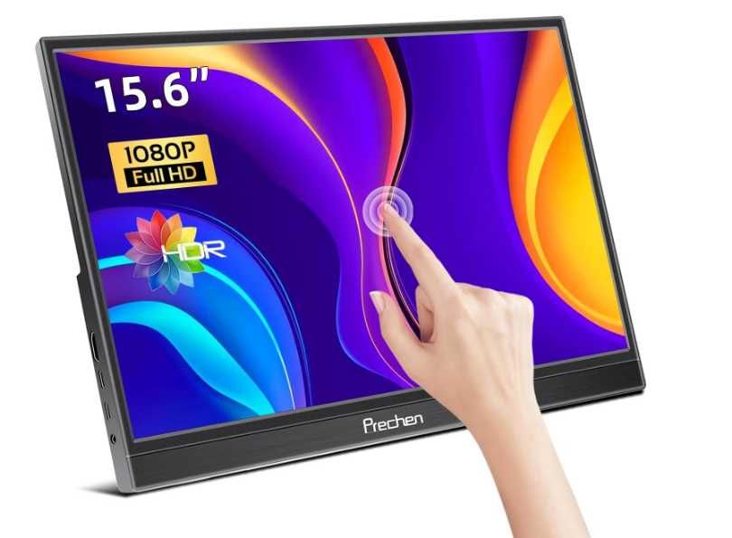 Monitor Portabil Prechen Touchscreen, 15.6 inch, 1080p, , USB-C HDMI