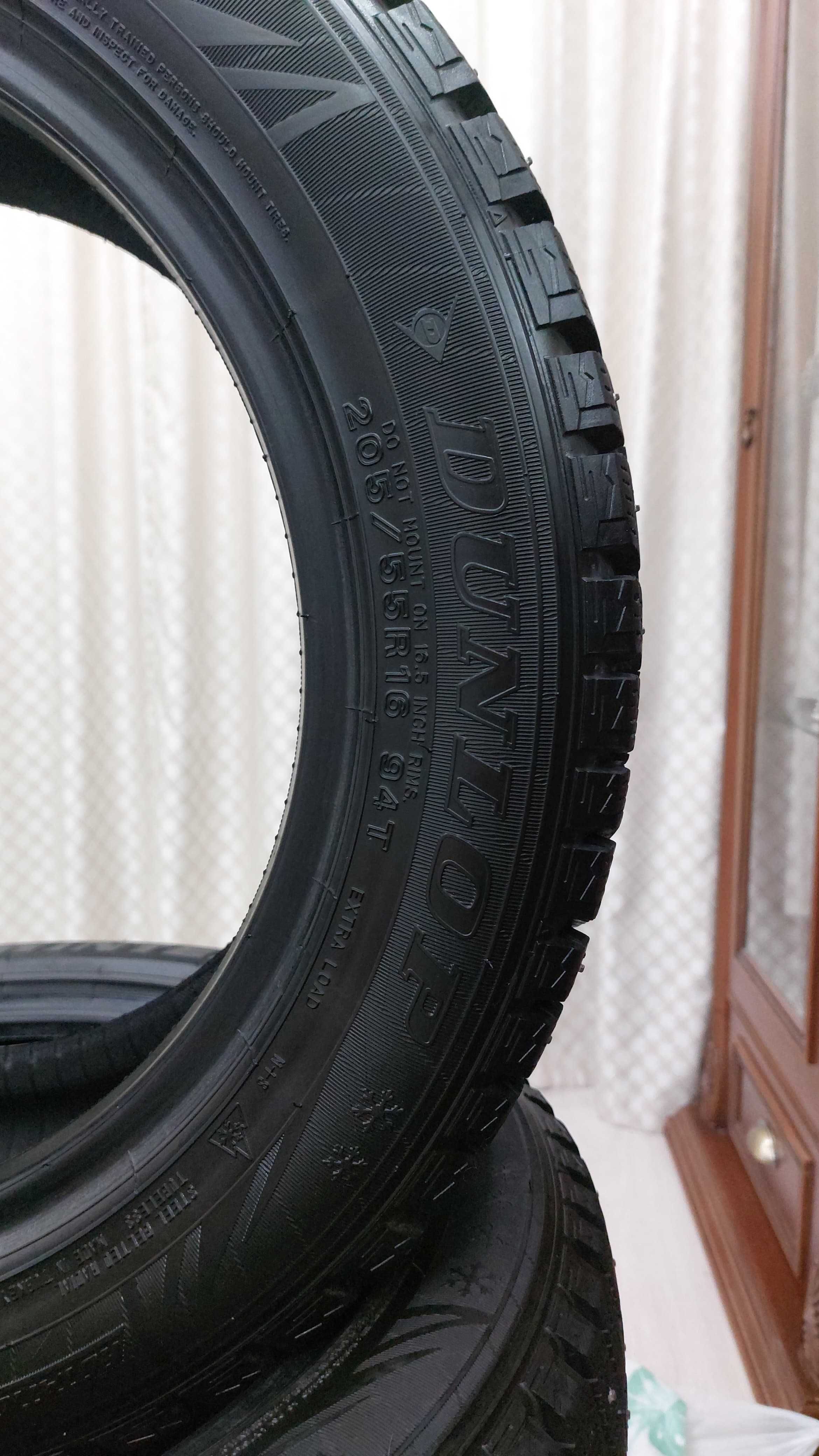 ШИНЫ DUNLOP 205/55 R16 (шипованные)