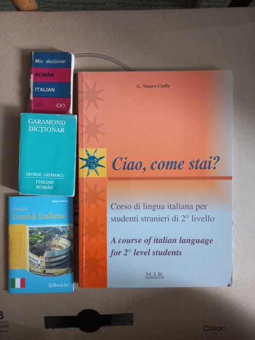Caiet nivel 2 si dictionare italian
